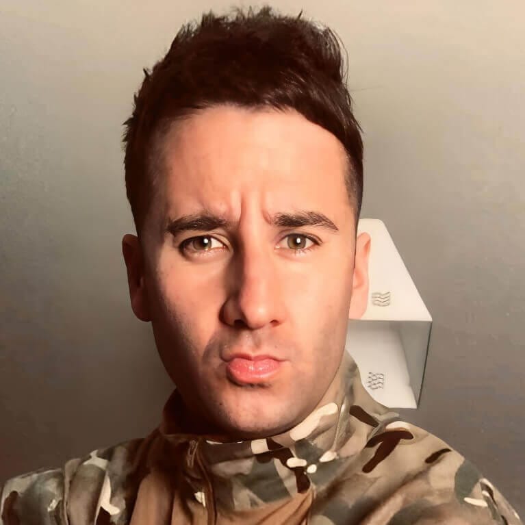 Marc McAulay, former RAF gunner and adult performer