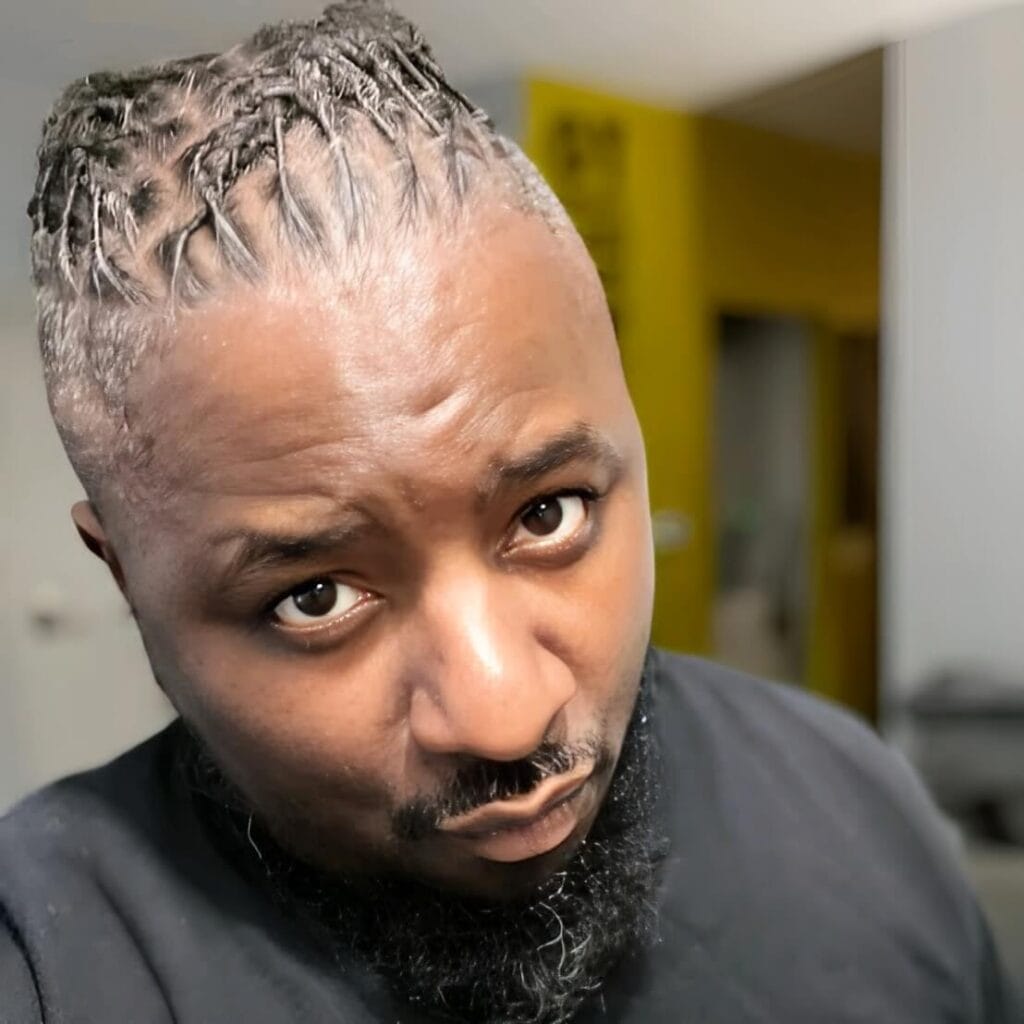 Rock Rockafella, fitness-focused Black gay adult performer with powerful screen energy