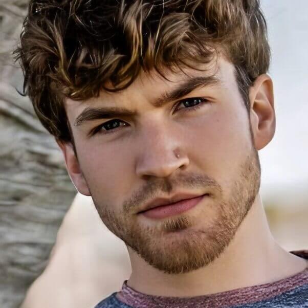 Carter Collins, twink gay performer with smooth appearance and boyish charm