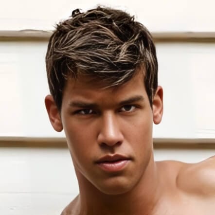 Kris Evans, Hungarian gay adult performer with green eyes