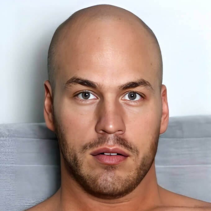 Parker Logan displayed with extreme height in gay adult entertainment