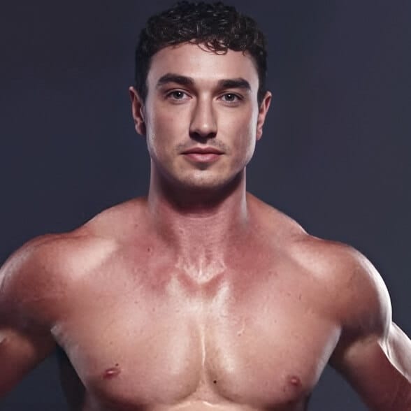 Cade Maddox, muscular gay adult performer and 2020 GayVN winner