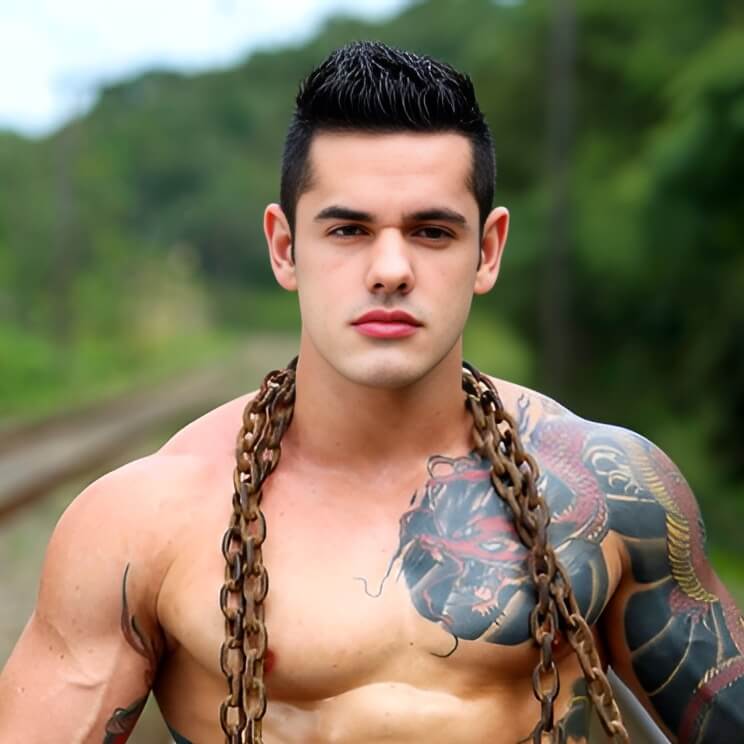 Thiago Fenix, Brazilian gay adult model